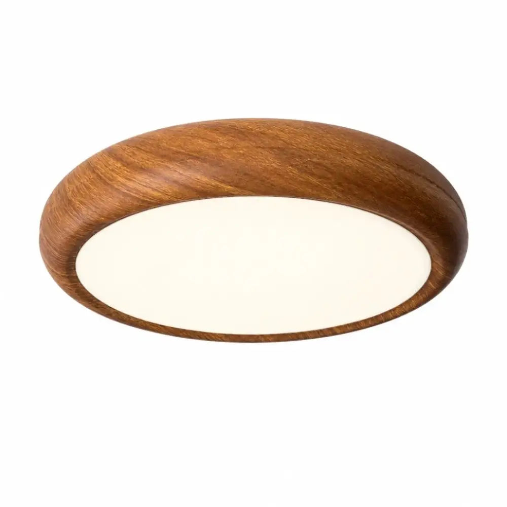 TARO: Ronde Houtnerf Plafondlamp - Volsani