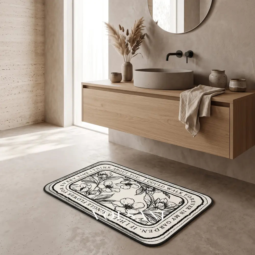 TESSEL: Zachte Flanel Badmat – Antislip & Absorberend - Volsani