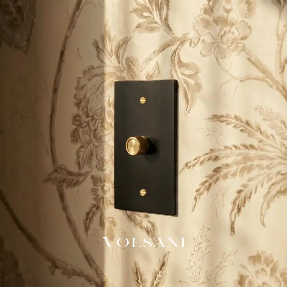 The Architectural Brass 3-Way Rotary Dimmer Switch (1 to 5 Gang) - Open Box