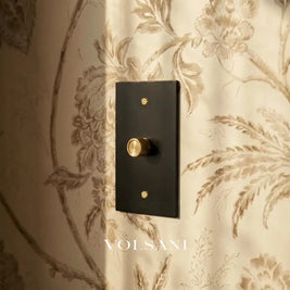 The Architectural Brass 3-Way Rotary Dimmer Switch (1 to 5 Gang) - Open Box