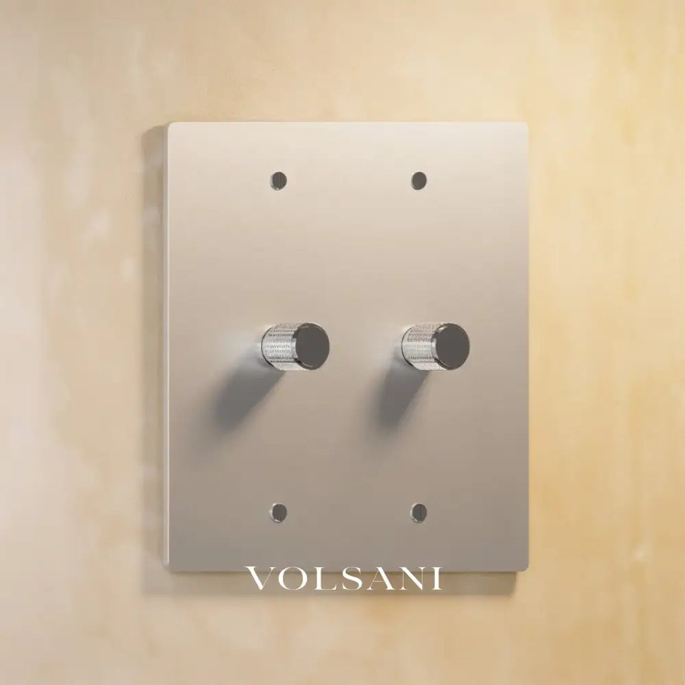 The Architectural Brass Dimmer Switch (1 to 5 Gang) - Open Box - Stripped Brass / 2 Gang