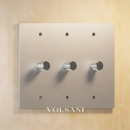 The Architectural Brass Dimmer Switch (1 to 5 Gang) - Open Box - Stripped Brass / 3 Gang
