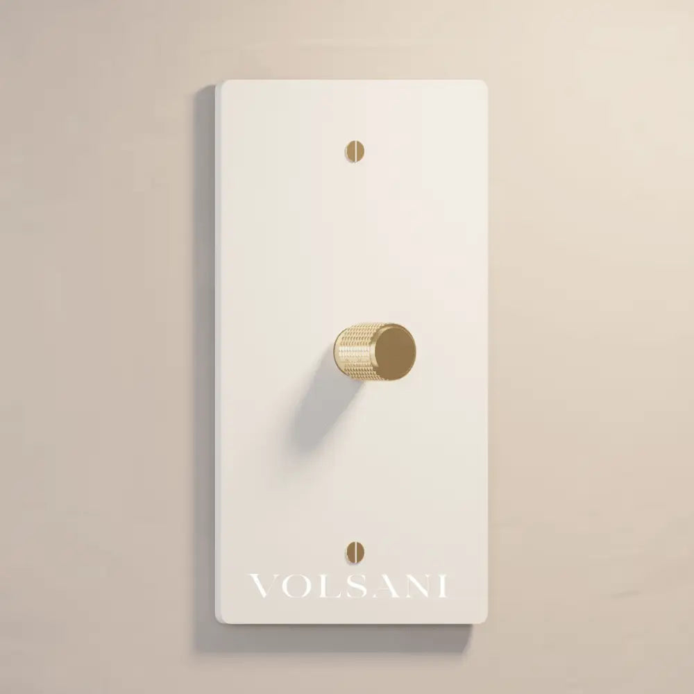 The Architectural Brass Dimmer Switch (1 to 5 Gang) - Open Box - White with Brass / 1 Gang