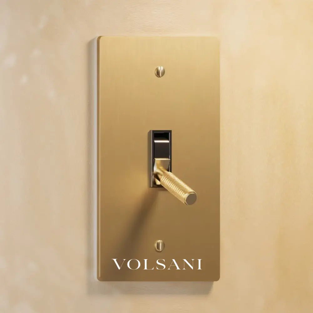 The Architectural Brass Toggle Switch (1 to 5 Gang) - Open Box - Brass / 1 Gang