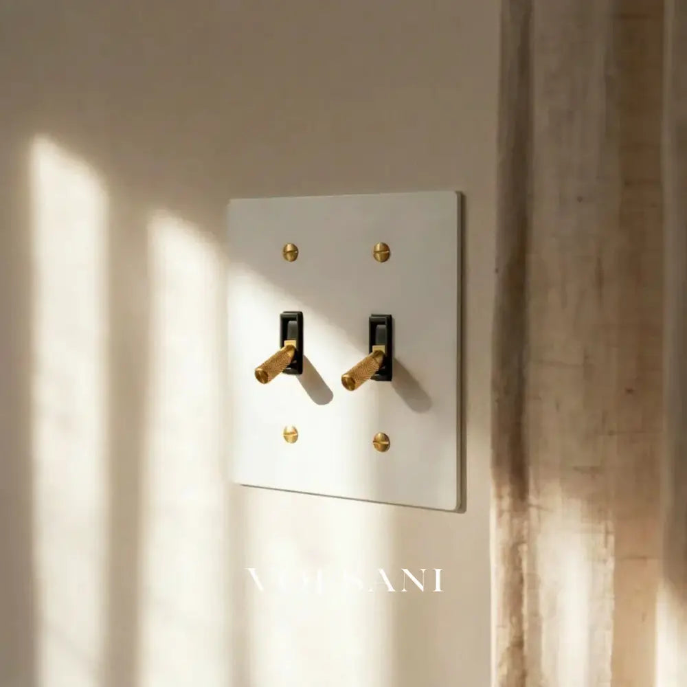 The Architectural Brass Toggle Switch (1 to 5 Gang) - Open Box