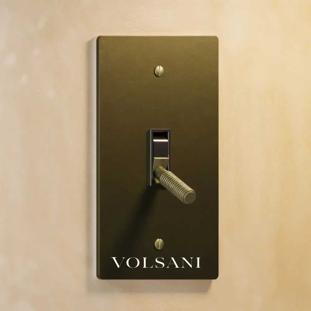 The Architectural Brass Toggle Switch (1 to 5 Gang) - Open Box - Bronze with Patina / 1 Gang