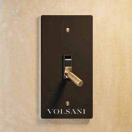 The Architectural Brass Toggle Switch (1 to 5 Gang) - Open Box - Night Black with Brass / 1 Gang