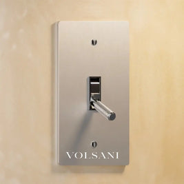 The Architectural Brass Toggle Switch (1 to 5 Gang) - Open Box - Stainless Steel / 1 Gang
