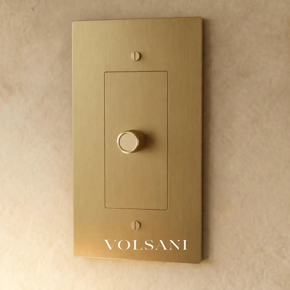 The Brass Dimmer Switch (1 to 5 Gang) - Brass / 1 Gang