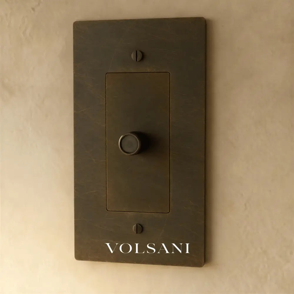 The Brass Dimmer Switch (1 to 5 Gang) - Bronze with Patina / 1 Gang