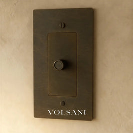 The Brass Dimmer Switch (1 to 5 Gang) - Bronze with Patina / 1 Gang