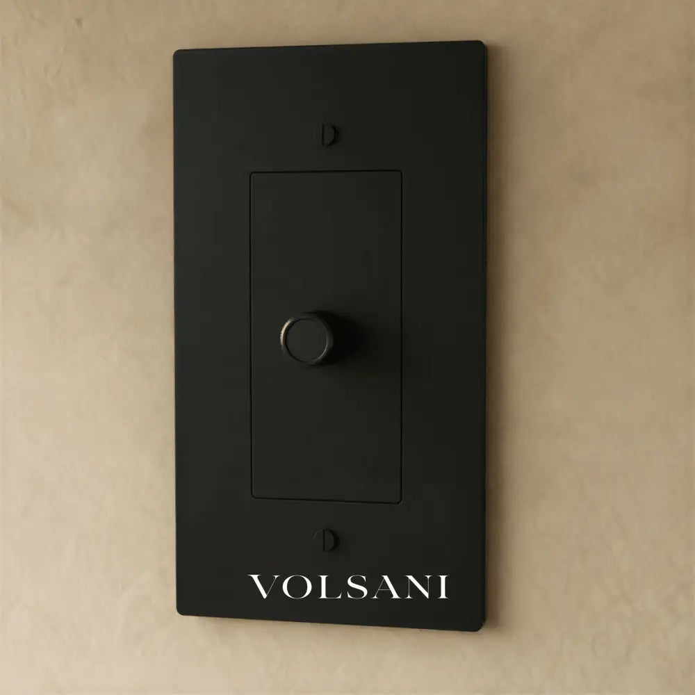 The Brass Dimmer Switch (1 to 5 Gang) - Night Black / 1 Gang