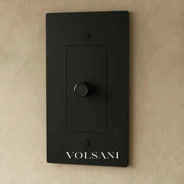 The Brass Dimmer Switch (1 to 5 Gang) - Night Black / 1 Gang