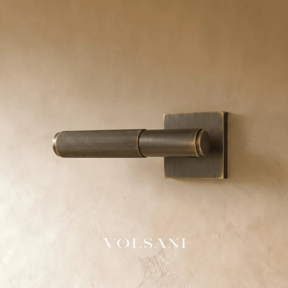 The Brass Door Handle - Bronze / Square / Passage