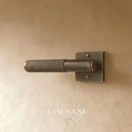 The Brass Door Handle - Bronze / Square / Privacy