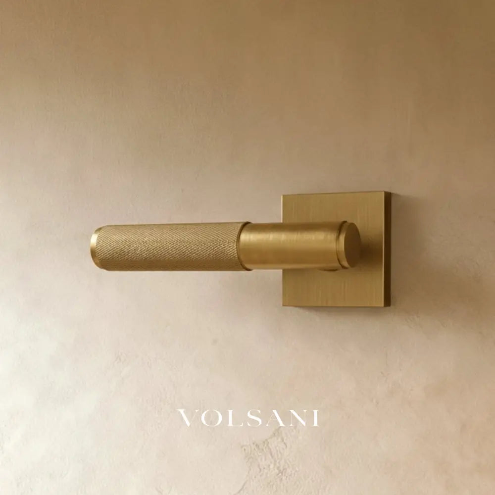 The Brass Door Handle - Open Box - Square / Passage / Brass