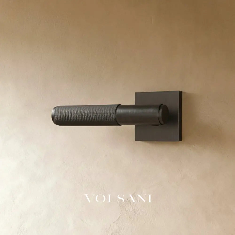 The Brass Door Handle - Open Box - Square / Passage / Night Black