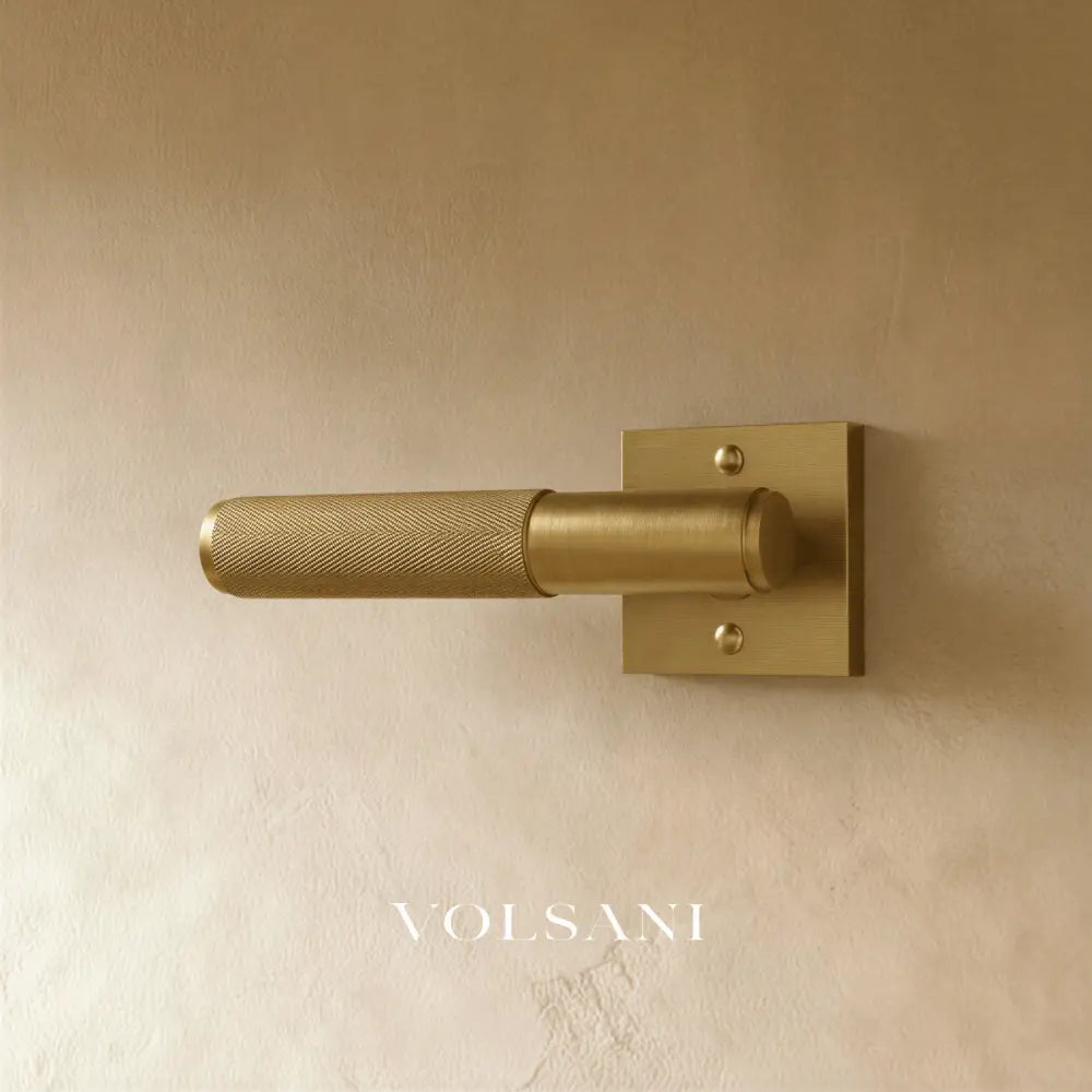The Brass Door Handle - Open Box - Square / Privacy / Brass