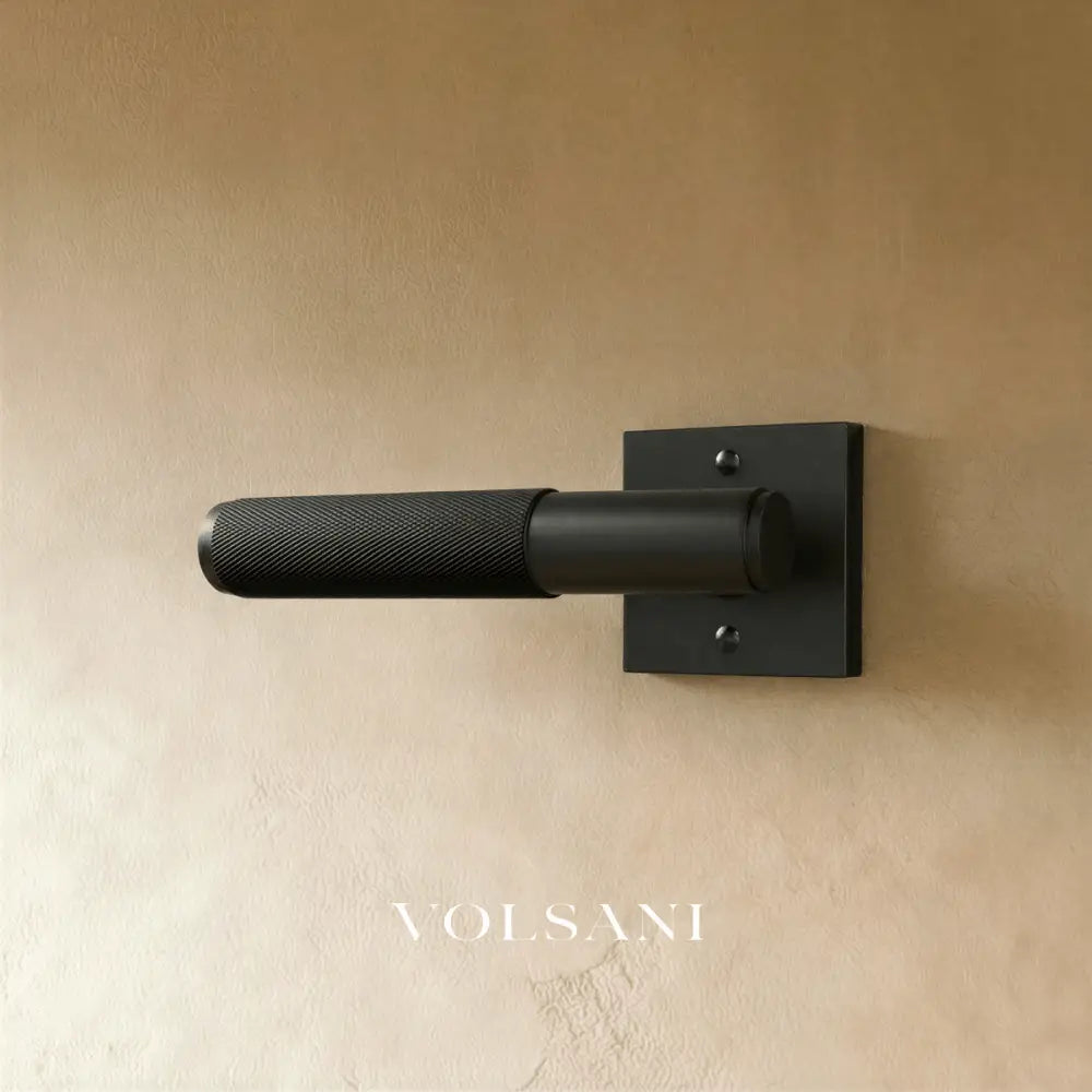 The Brass Door Handle - Open Box - Square / Privacy / Night Black
