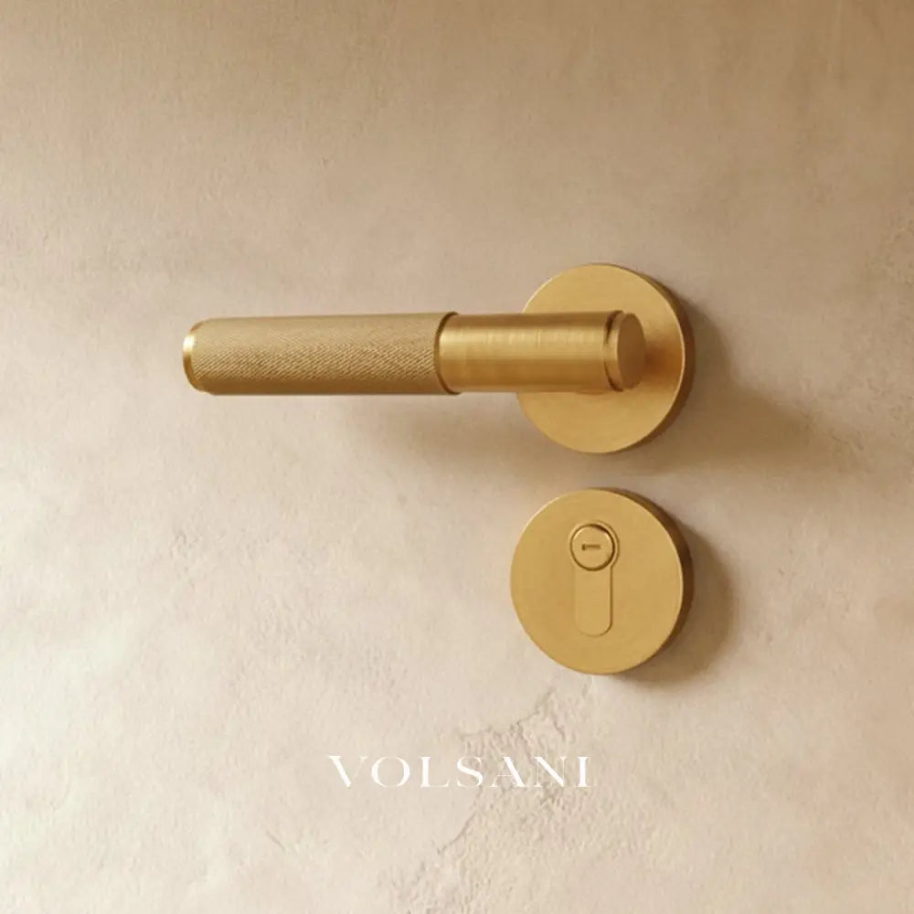 The Brass Door Handle - Brass / Round / Mortice Lock & Keys