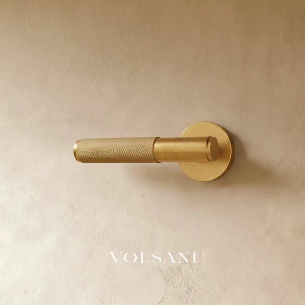 The Brass Door Handle - Brass / Round / Passage