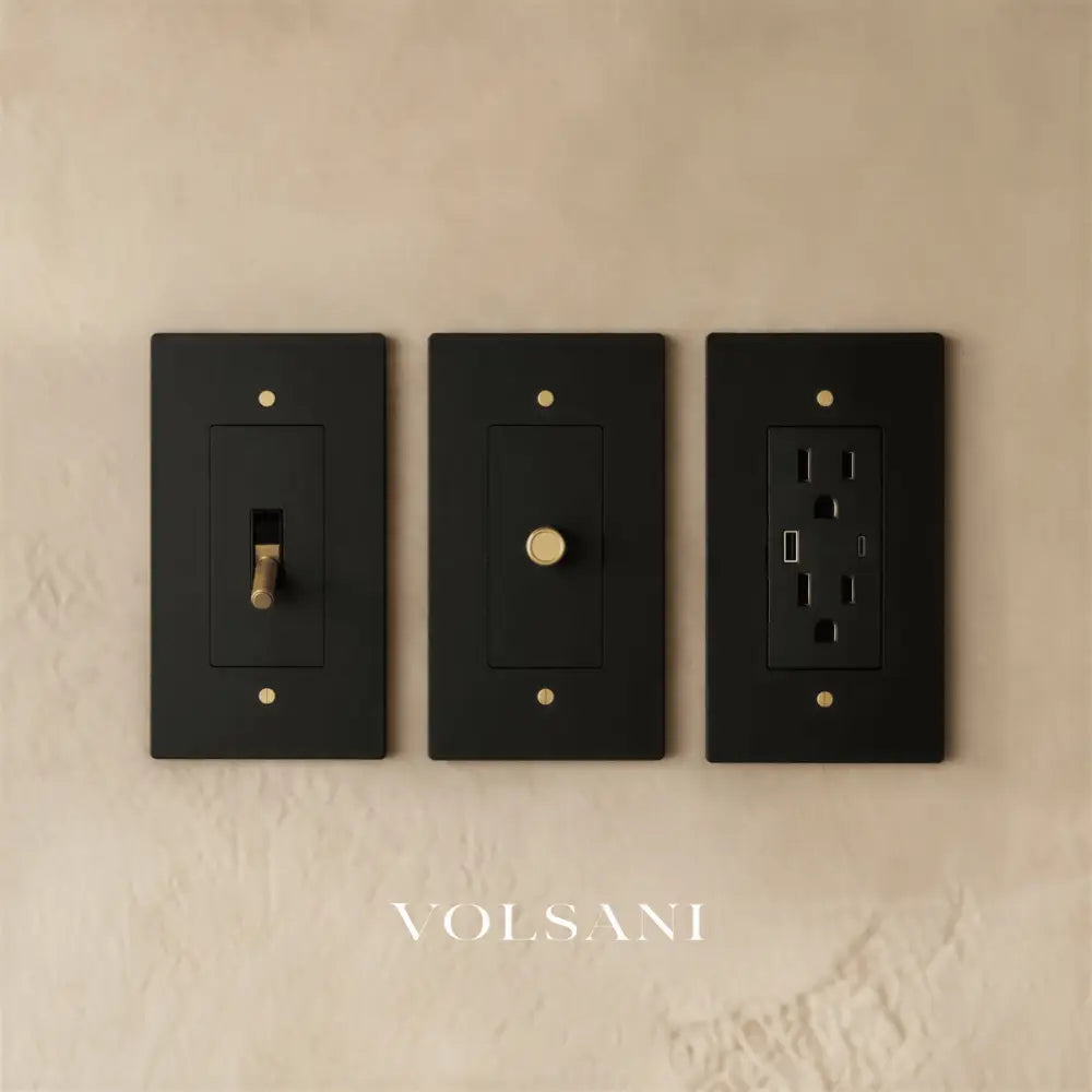 The Brass Electrical Sample Kit - Night Black with Brass
