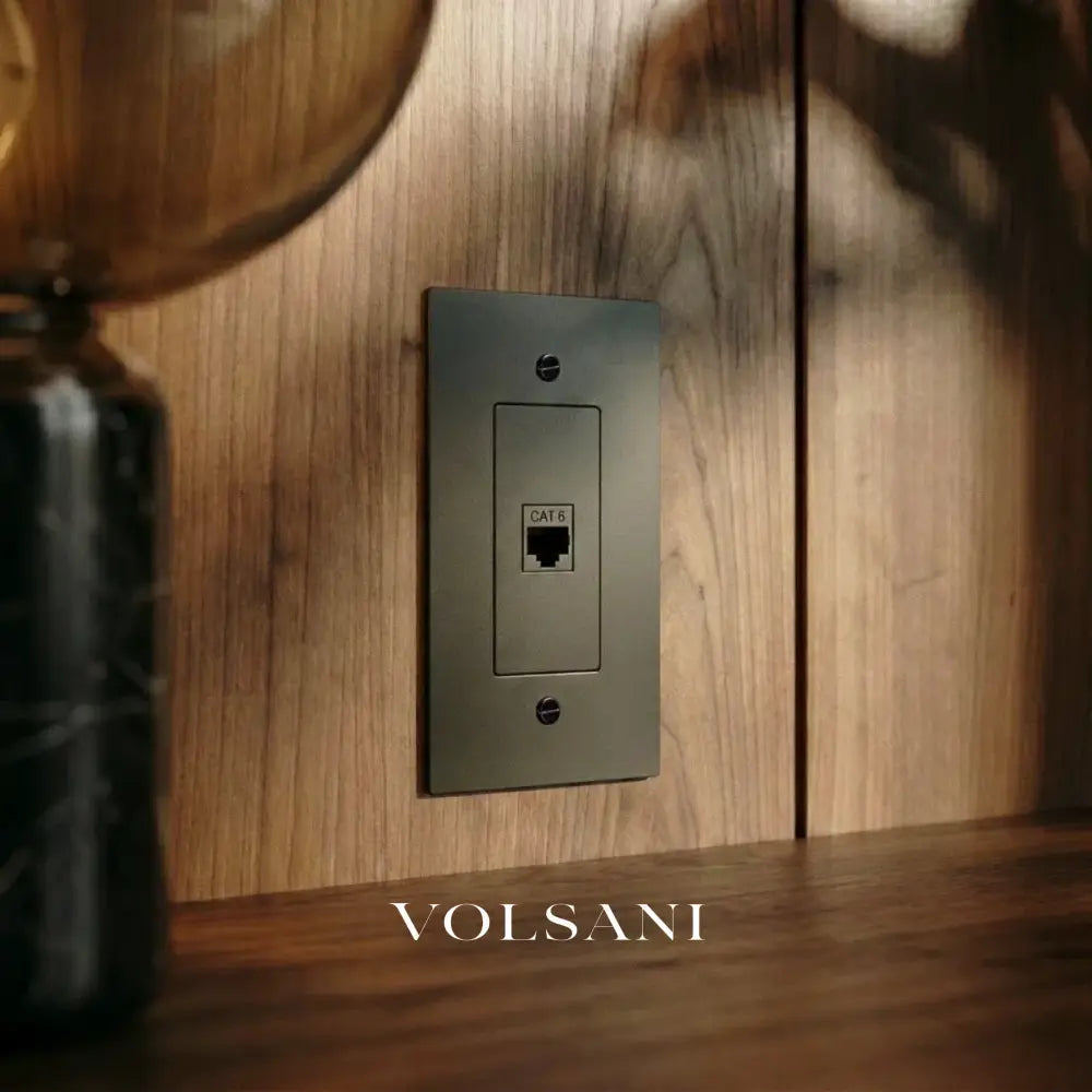 The Brass Ethernet Socket (RJ45) (1-Gang)