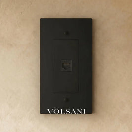 The Brass Ethernet Socket (RJ45) (1-Gang) - Night Black / 1 Gang / Ethernet