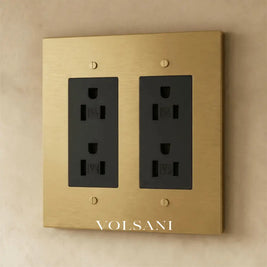 The Brass Outlet (1 to 4 Gang) - Brass / 2 Gang / Standard