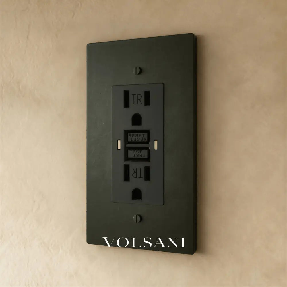 The Brass Outlet (1 to 4 Gang) - Bronze With Patina / 1 Gang / GFCI