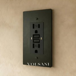 The Brass Outlet (1 to 4 Gang) - Bronze With Patina / 1 Gang / GFCI