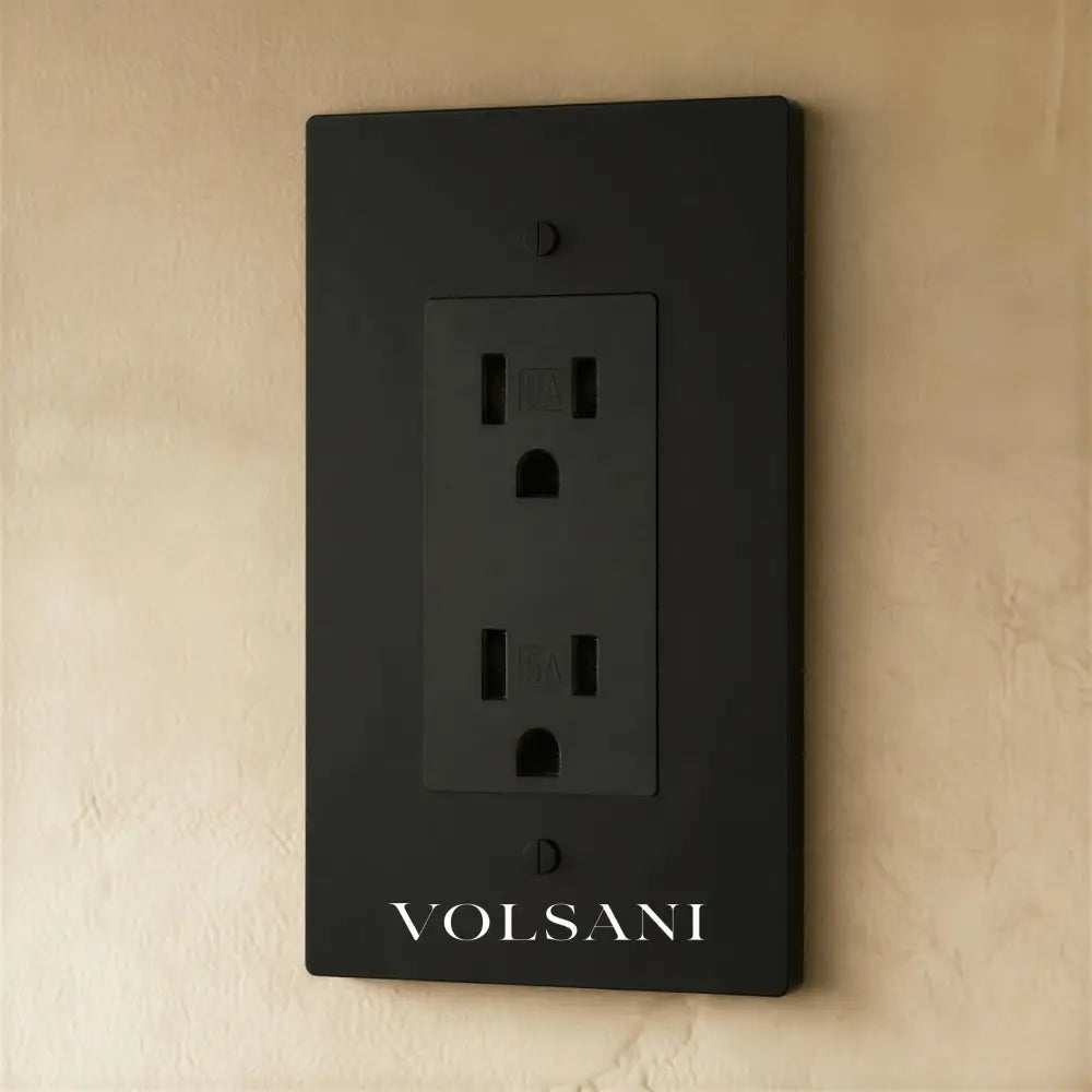 The Brass Outlet (1 to 4 Gang) - Night Black / 1 Gang / Standard