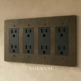 The Brass Outlet (1 to 4 Gang) - Open Box - Bronze With Patina / 4 Gang / Standard