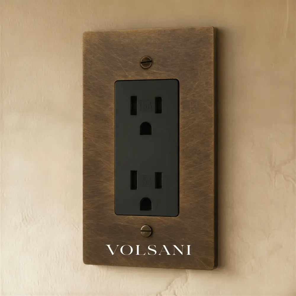 The Brass Outlet (1 to 4 Gang) - Open Box - Vintage Brass with Patina / 1 Gang / Standard