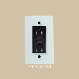 The Brass Outlet (1 to 4 Gang) - Open Box - White with Black / 1 Gang / GFCI
