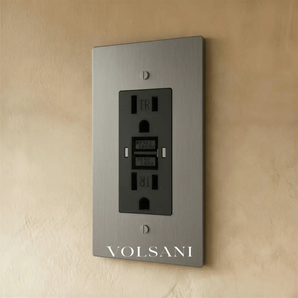 The Brass Outlet (1 to 4 Gang) - Stainless Steel / 1 Gang / GFCI
