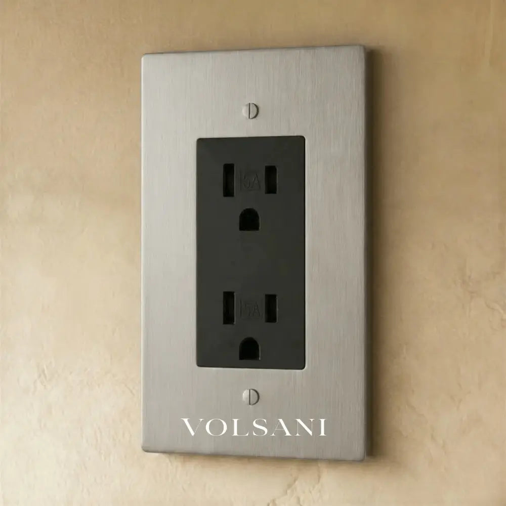 The Brass Outlet (1 to 4 Gang) - Stainless Steel / 1 Gang / Standard
