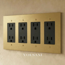 The Brass Outlet (1 to 4 Gang) - Brass / 4 Gang / Standard