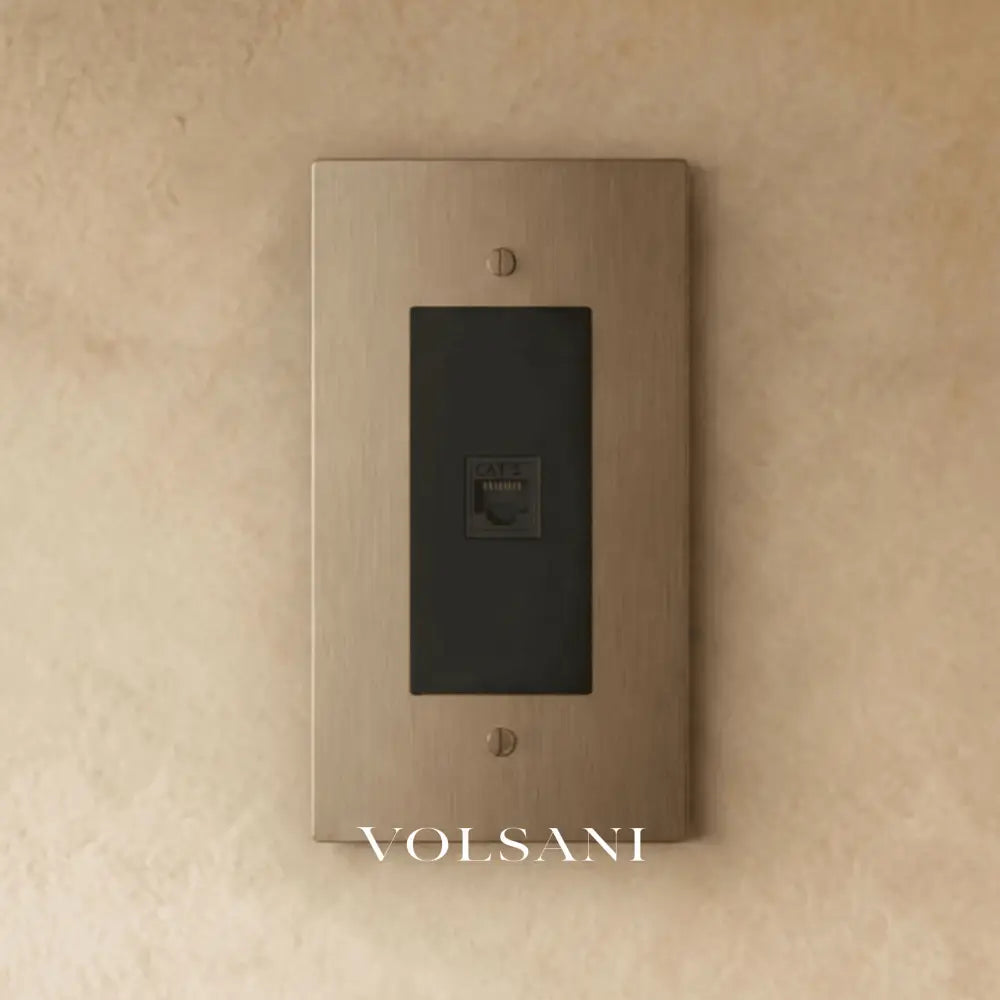 The Brass Telephone Socket (RJ11) (1-Gang) - Stainless Steel / 1 Gang / Telephone