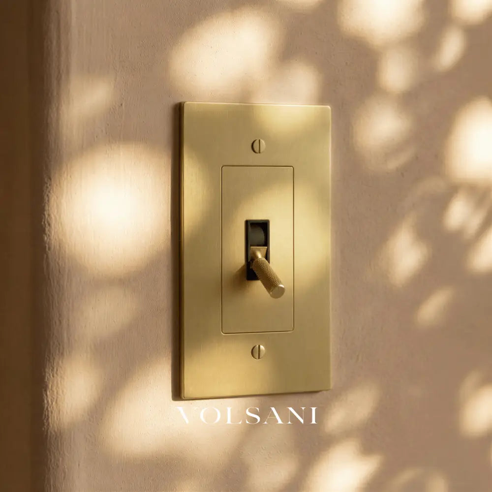 The Brass Toggle Switch (1 to 5 Gang)