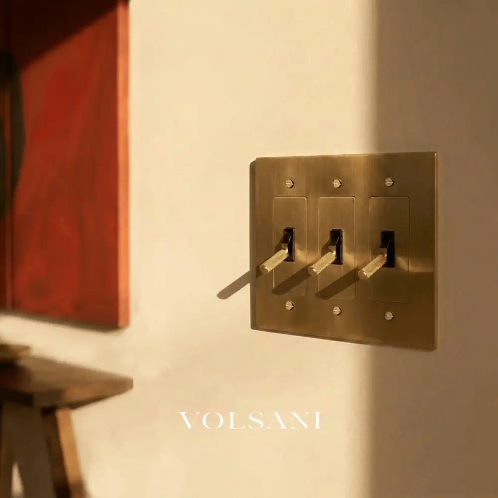 The Brass Toggle Switch (1 to 5 Gang)