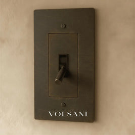 The Brass Toggle Switch (1 to 5 Gang) - Bronze with Patina / 1 Gang
