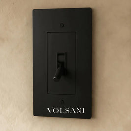 The Brass Toggle Switch (1 to 5 Gang) - Night Black / 1 Gang