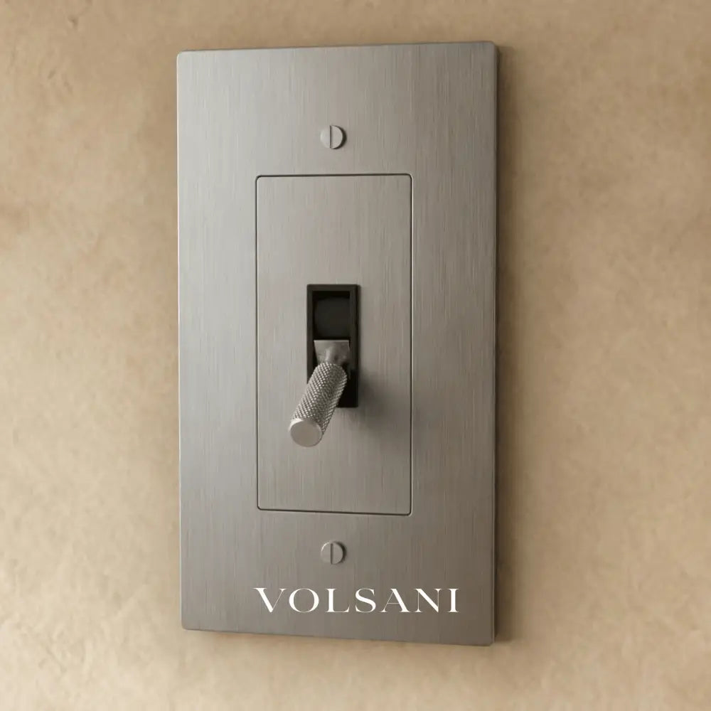 The Brass Toggle Switch (1 to 5 Gang) - Stainless Steel / 1 Gang