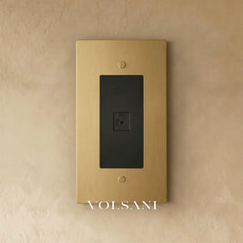 The Brass TV Socket (1-Gang) - Brass / 1 Gang / TV