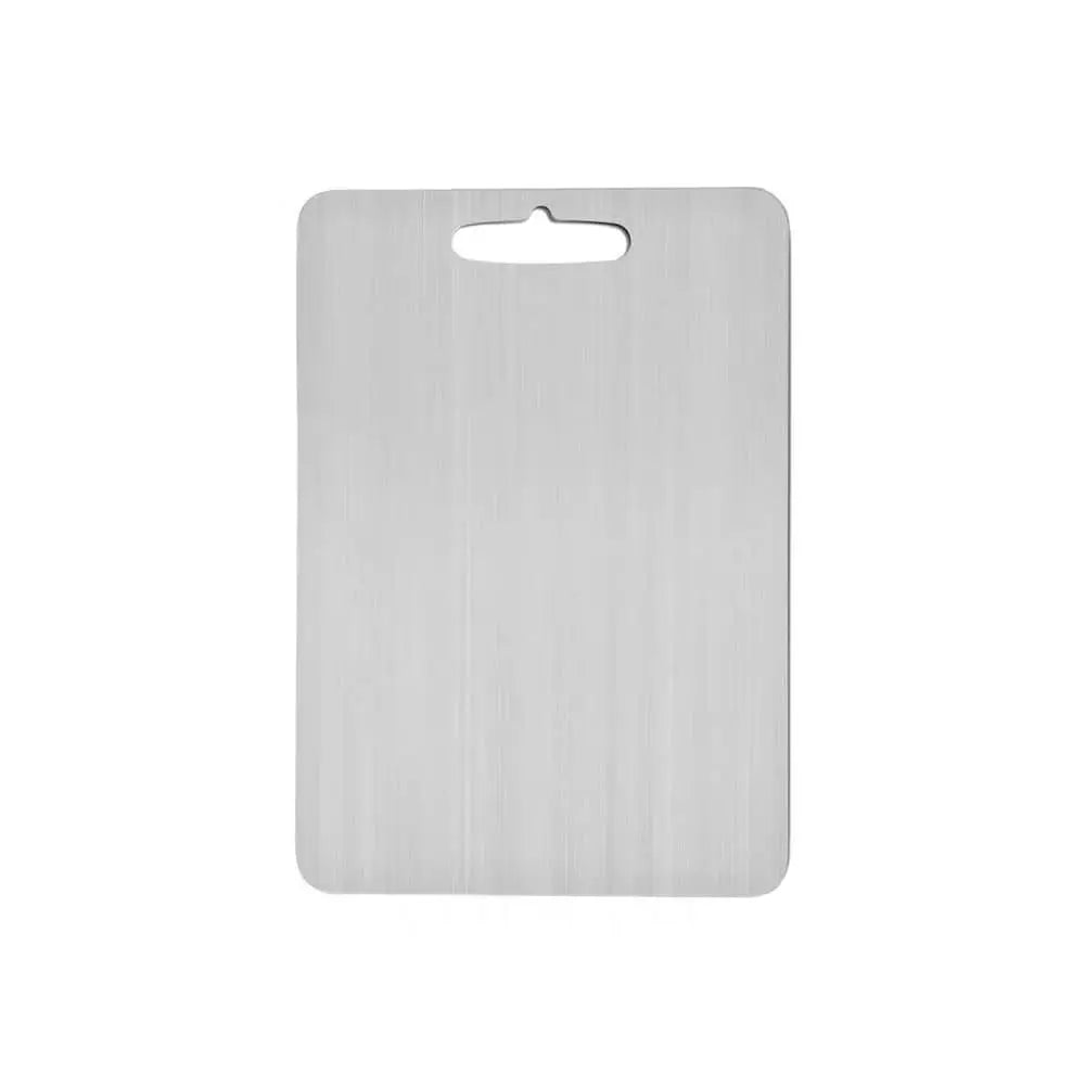 Titanium Cutting Board in Stainless Steel Meat & Vegetable Kitchen Board Stain and Odor Resistant 3 Sizes up to 18in