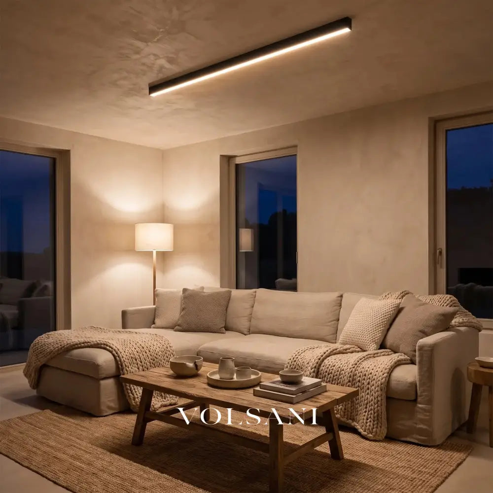 TOBIAS: Lineaire Plafond- & Wandlamp - Volsani