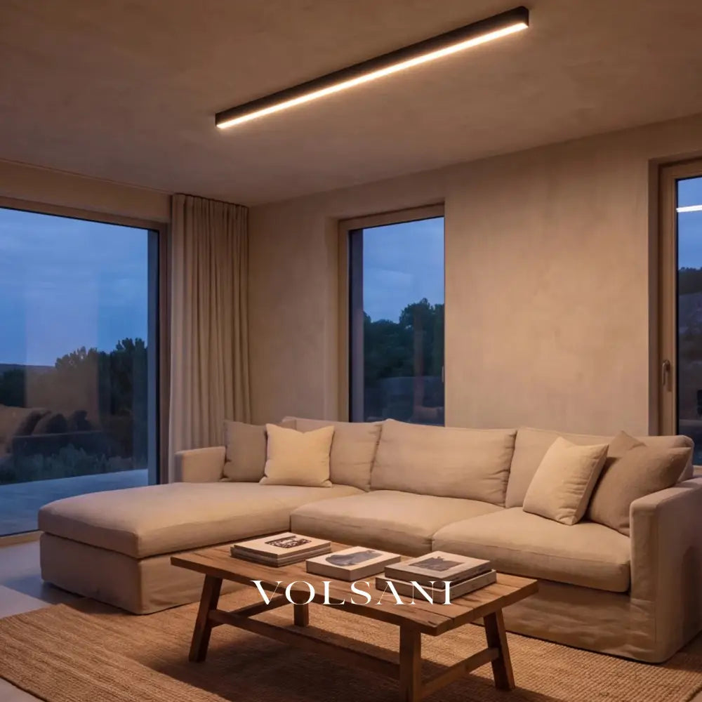 TOBIAS: Lineaire Plafond- & Wandlamp - Volsani