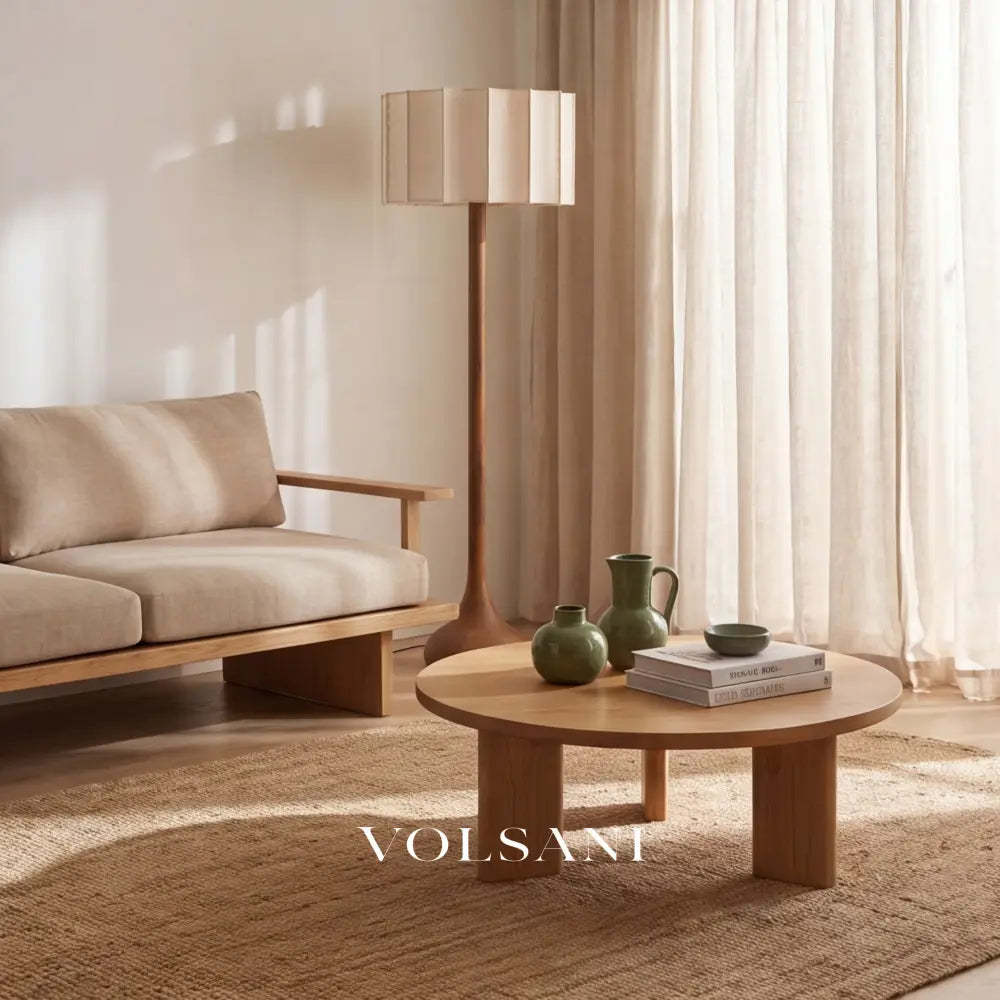TORU: Houten Vloerlamp (Wabi-Sabi) - Volsani