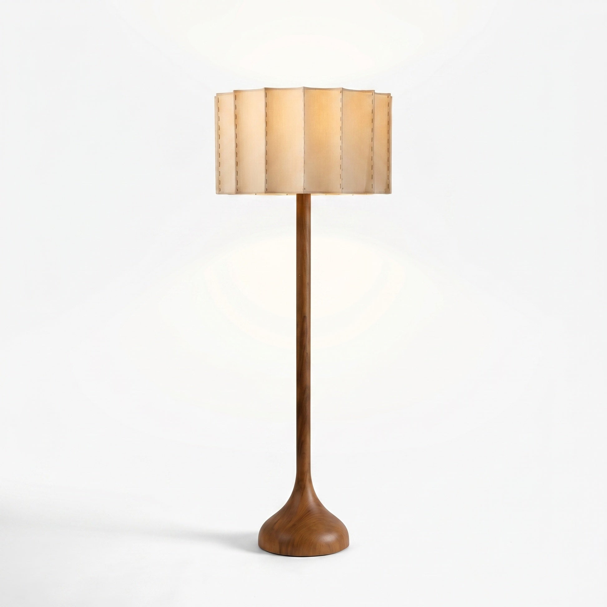 TORU: Houten Vloerlamp (Wabi-Sabi)
